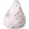 Sablio Sedací vak Pear Barevné Hviezdy - 70 x 95 x 15 cm