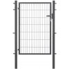 Jednokrídlová bránka Comfort pre plot zo zváraného pletiva antracit 140 x 100 cm