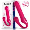Action Strapless Strap-On Thrusting & Waving Pulse Triple Action Dildo Pink