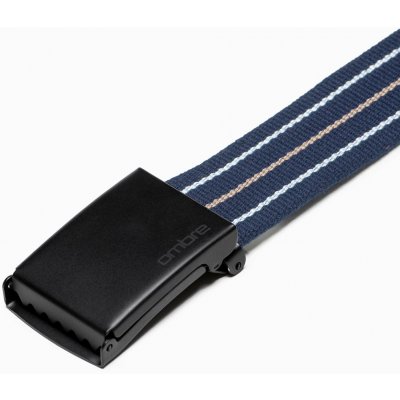 Ombre Men's sackcloth belt modrá biela