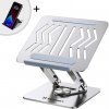 MG Laptop Stand V2 stojan na notebook + stojan na mobil, strieborný (WRS-CPY84SS)
