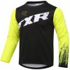 Detský motokrosový dres TXR Pulse čierno-fluo žltý Veľkosť: L