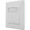 DIGITUS Nástěnná deska pro Keystone Jacks, německý rám 80x80, střední deska 50x50