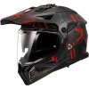 LS2 MX702 PIONEER II CRAZY BLACK RED-06 XL