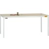 Manuflex LD1916.7035 ESD pracovný stôl UNIDESK s plastovou doskou, rám svetlošedý RAL 7035, š xhxv = 1600 x 800 x 723-733 mm, svetlo sivá (RAL 7035); LD1916.7035