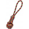 Dog Fantasy hádzacie preťahovadlo tenisová loptička MIX farieb 34 cm