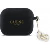 GUESS 4G Charm puzdro pre AirPods Pro 3 - silikónové - čierne