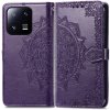 Peňaženkové puzdro Embossing Pattern Mandala Flower fialové – Xiaomi 13 Pro
