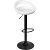 Barová stolička CORK čierna / biela