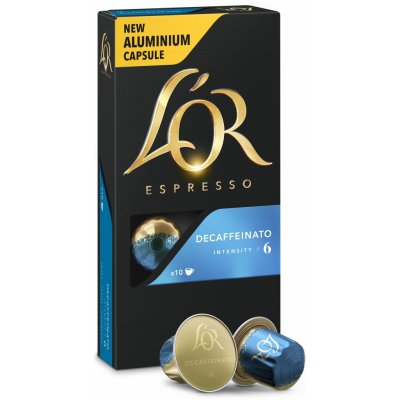 Kávové kapsule L'OR Espresso Decaffeinato 10ks hliníkových kapsúl (4028715|4029379)