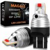 LED ŽIAROVKY W21/5W T20 7443 MAGALL ČERVENÉ VEĽMI SILNÉ 1600LM BRZDOVÉ SVETLO 12V