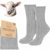 Ponožky CERBER merino vlna popolavé 36-38 bez gumičky