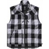 Bielo/čierna pánska vesta Brandit Lumber Vest 4XL