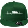 EKG karavan - Šiltovka s rovným šiltom a plastovou sponou - Univerzálna veľkosť ( Fľaškovozelená )