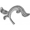 PSG Ozdobný list pre kovaný plot, bránu, zábradlie a mreže 52.012, 130x150 x 4 mm, pravý