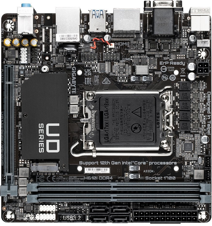 Gigabyte H610I DDR4 rev. 1.0