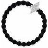 By Eloise London Silver Diamanté Bolt Black