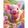 Diamantový obraz Šťastné prasiatko