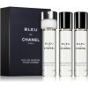 Chanel Bleu de Chanel travel refill parfumovaná voda náhradná náplň pre mužov 3 x 20 ml