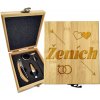 Sablio Darčeková sada na víno Ženích šíp: 147×168×49 mm