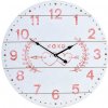 Hodiny nástenné drevené Uni 7316, 55 cm biela
