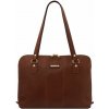 Exkluzívna dámska business taška Ravenna Tuscany Leather Farba: Hnedá
