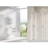 Ravak Chrome sprchové dvere 80 cm výklopné biela lesklá/priehľadné sklo 1QV40100Z1