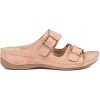SEASTAR Pink low wedge sandals with buckles hnedá | krémová | ružová 40 SEASTAR 0000296759170