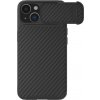 Puzdro Nillkin Synthetic Fiber S Case pre iPhone 14 s krytom fotoaparátu, čierne