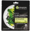 Garnier čierna Pure Charcoal Skin Natura l s Black Tissue Mask textilná maska s extraktom z čierneho čaju 28 g