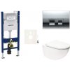 Cenovo zvýhodnený závesný WC set Geberit do ľahkých stien / predstenová montáž + WC SAT Infinitio SIKOGESINFD35