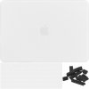 ENKAY 3v1 matný kryt s ultra tenkým krytom US klávesnice a záslepkami portov pre MacBook Neo (A3404) - biely - možnosť vrátiť tovar ZADARMO do 30tich dní