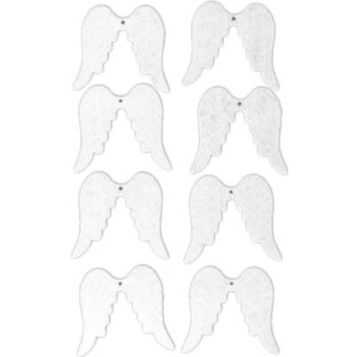 Filcové výrezy anjelské krídla
