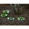 Strend Pro Lampa Strend Pro 6155, Trávnaté platne 4 ks, 24 cm, solárne kruhy z umelej trávy, 4x 8 LED, AA
