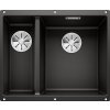 Blanco SUBLINE 340/160-U čierny (pod dosku) - bez tiahla, pravý