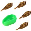 Giants Fishing Sada krmítok Method Feeder Deluxe Set 4+1 ( 20+30+40+50g )