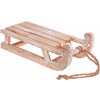 Dekorácia Sánky drevené 30 cm natur
