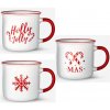 VERONI - Hrnček vianočný 400ml Holly Jolly rôzne motívy