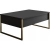 Konferenčný stolík Luxe Anthracite and Gold