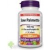 WN Pharmaceuticals Ltd. WEBBER NATURALS SAW PALMETTO 160mg pre zdravú prostatu gélové kapsuly 60+ 30ks