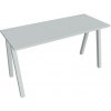 Hobis Pracovný stôl UNI A, 140x75,5x60 cm, sivá/sivá
