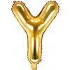 Party Fóliový balón písmeno Y gold na párty