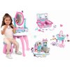 Set kozmetický stolík so stoličkou Gabby Dressing Table 2v1 Smoby a kozmetický kufrík s hravou kuchárkou na výrobu zmrzliny a obedová súprava