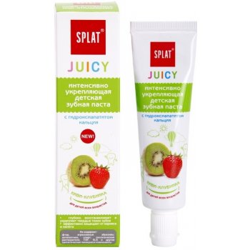 Splat Juicy zubná pasta pre posílení zubná skloviny dětí i dospělých s příchutí kiwi+jahoda 35 ml