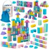 Drevené kocky vzdelávacia skladačka sada hračka na triedenie 100 ks Ricokids