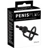 Penis Plug with a Glans Ring & Vibration 35mm
