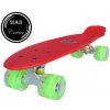 Penny board Mad Cruiser s LED kolesami ABEC 7 - červený