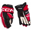 Hokejové rukavice CCM Tacks XF 80 Black/Red/White Junior 11 palcov
