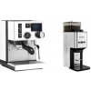 Rancilio Silvia BC PID, white + Lelit Steve PM20, brushed stainless steel