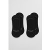 PONOŽKY GANT INVISIBLE SOCKS 2-PACK BLACK